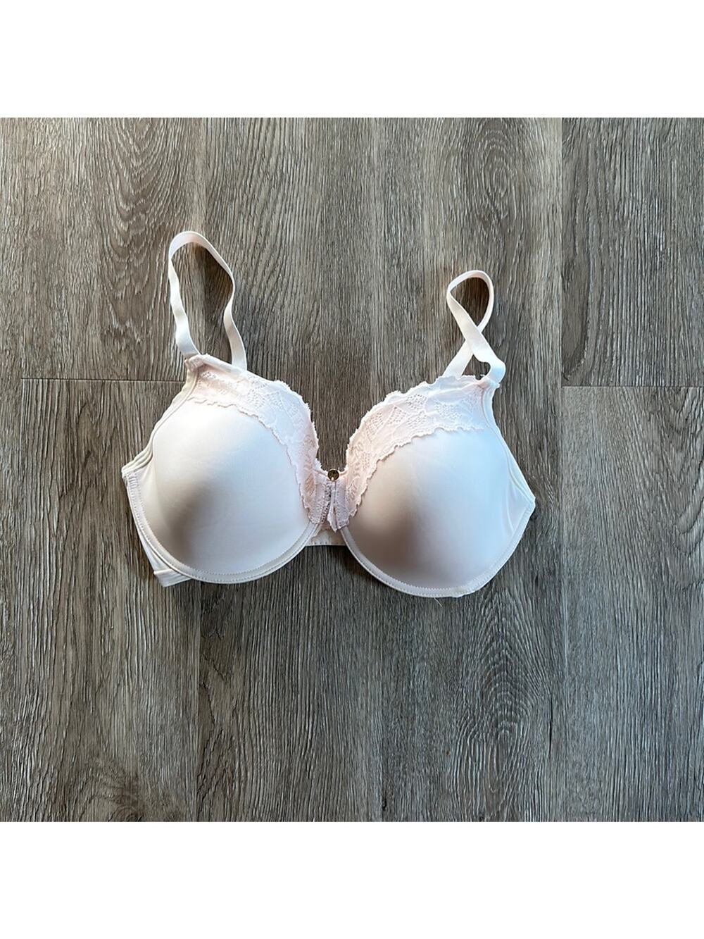 Natori Hidden Glamour Bra Cream Size 32DDD Underwire Lace